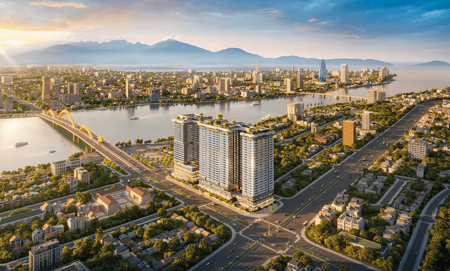 Phối cảnh tổng thể The Legend Danang